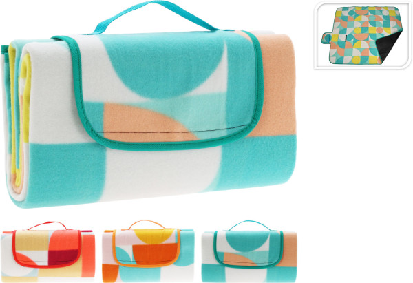 Picknickdecke in mehrfarbig aus Polyester