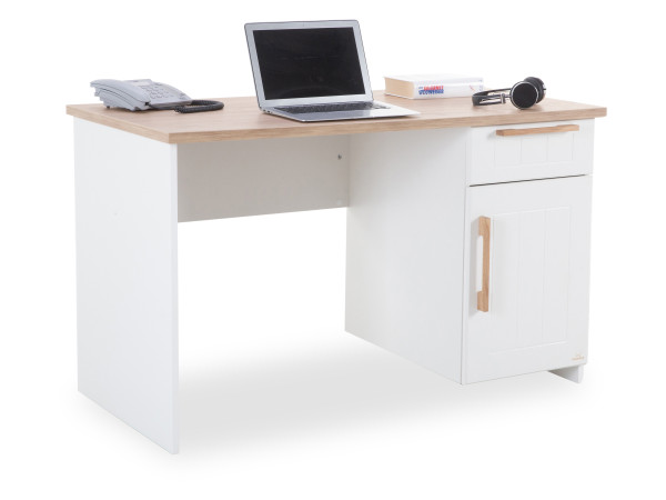 Schreibtisch SANSIBAR WESTERHEVER in weiß aus MDF