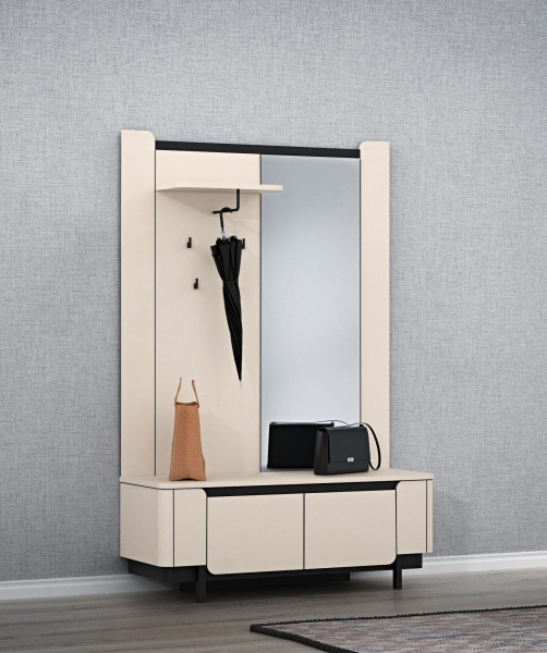 Garderobe VALYA in sand aus Dekor