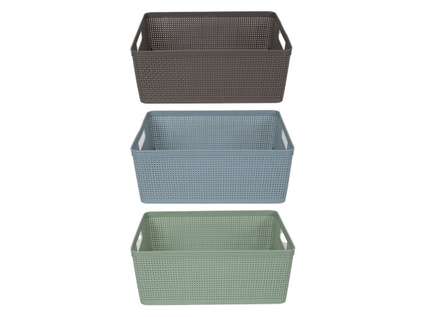Korb WEAVE in mehrfarbig aus Kunststoff