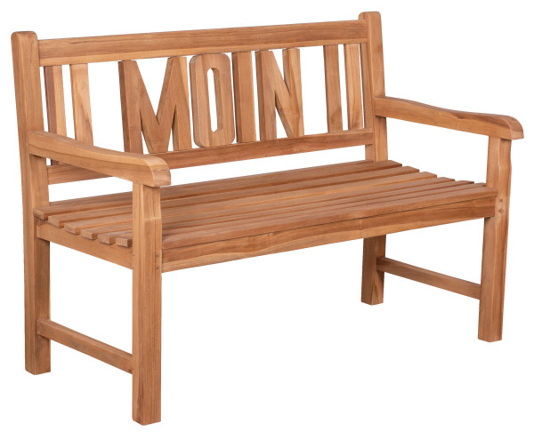 Gartenbank WOODIE MOIN in teak aus Teak