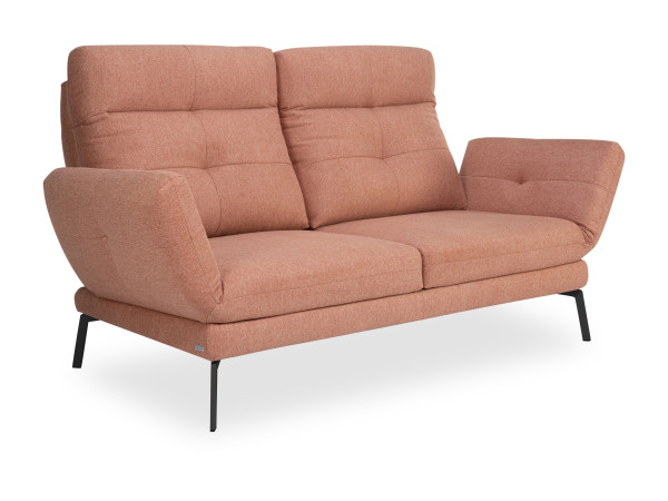 Sofa MONDO 2,5 Sitzer ASSEA GRANDE in rose aus Stoff