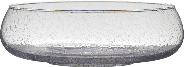 Schale SODA BUBBLES in klar aus Glas
