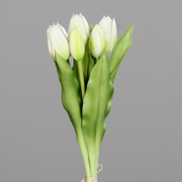 Kunstblume TULPENBUND in creme aus Kunststoff