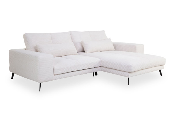 Polsterecke HELMOND in beige aus Stoff