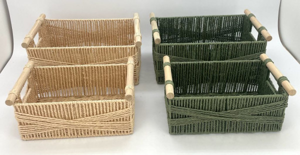 Korb OLIVER in mehrfarbig aus Materialmix