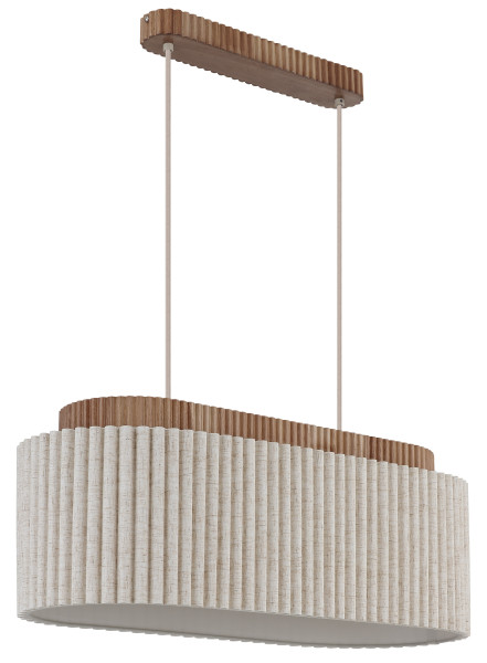 Hängeleuchte JANNIE in braun aus Holz