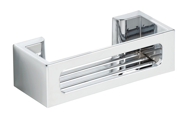 Wandablage TURBO-LOC® BRALIA in chromfarben aus Kunststoff