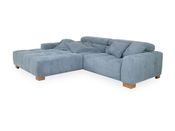 Polsterecke CARLA in light blue aus Stoff