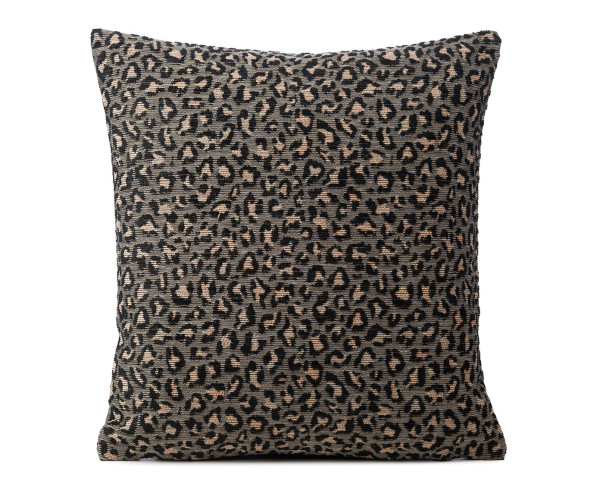 Kissenhülle LEONA in taupe aus Mischgewebe