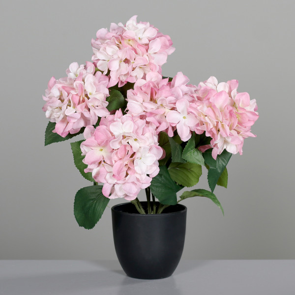 Kunstblume HORTENSIE in rosa aus Kunststoff