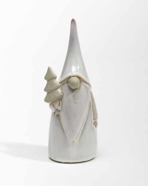 Weihnachtsmann in weiß aus Porzellan