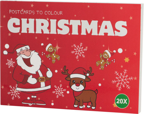 Postkarten-Set in rot aus Papier