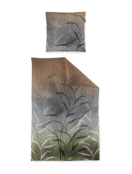 Bettwäsche WAVE Satin in mehrfarbig aus Baumwolle