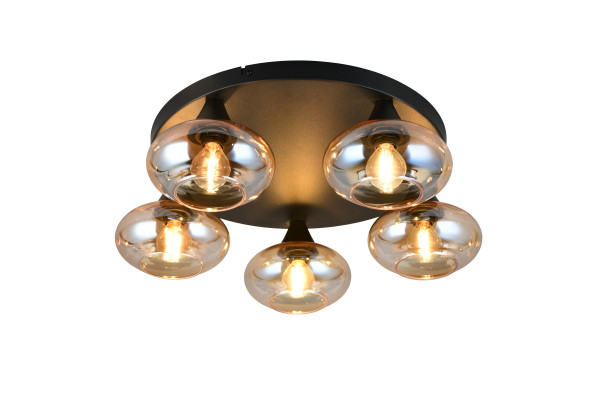 Deckenleuchte DIVINA amber in amber aus Glas