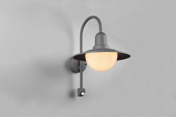 Wandleuchte NORMAN in anthrazit aus Aluminium