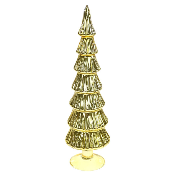 Weihnachtsbaum in goldfarben aus Glas