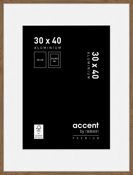 Bilderrahmen ACCENT PREMIUM in braun aus Aluminium