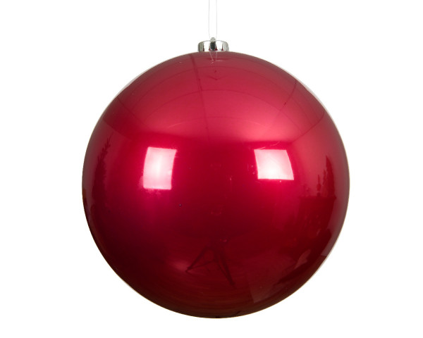 Weihnachtskugel MR. BIG in pink aus Kunststoff