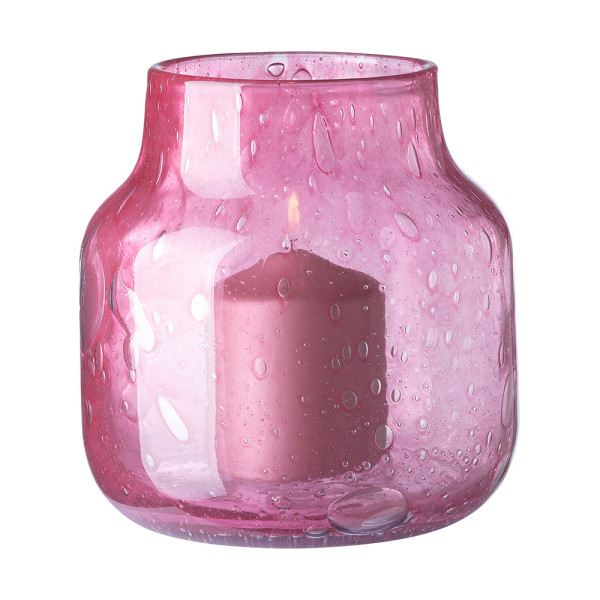 Vase SOLEA in Fuchsia aus Glas