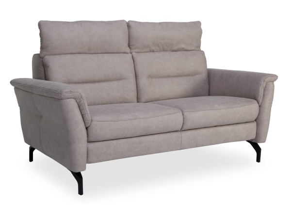 Sofa MONDO 2 Sitzer VELORIA in Light Grey aus Stoff
