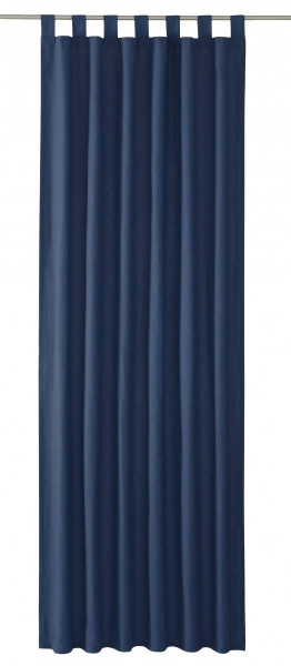 Schlaufenvorhang TOM TAILOR in blau aus Baumwolle
