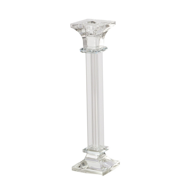 Kerzenhalter CHRISTEL in transparent aus Glas