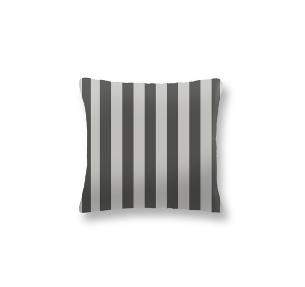 Kissen Outdoor Doubleface in anthrazit aus Kunststoff