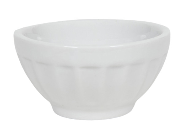 Dipschale ROUND in weiß aus Porzellan