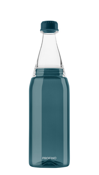 Trinkflasche PROFINO SPARKLE in blau aus Titan