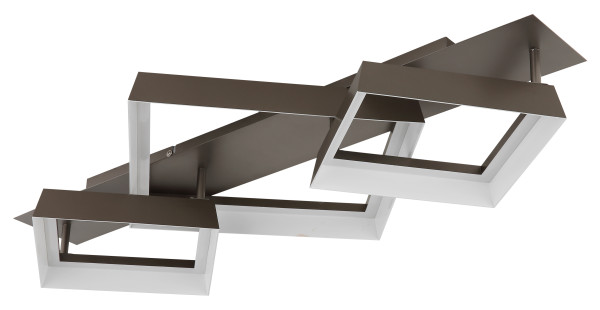 Deckenleuchte SYRAKUS in braun aus Metall