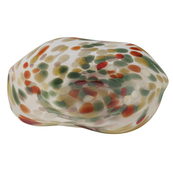 Teller SILEA in mehrfarbig aus Glas