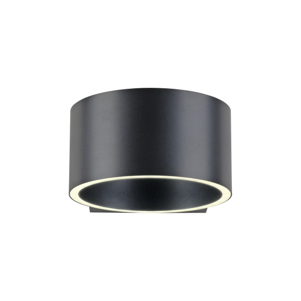 Wandleuchte PURE CLIPSE in grau aus Metall