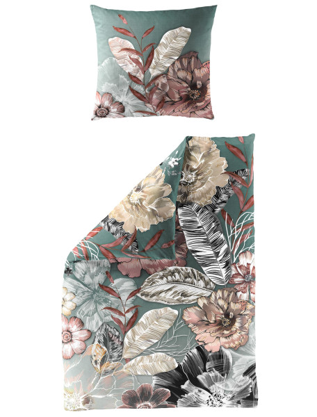 Bettwäsche Mako-Satin jade