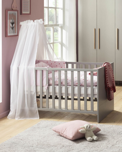 Kinderbett vito MIRA in grau aus Dekor