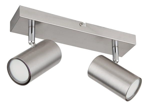 Wand-/Deckenspot ROBBY in Nickel aus Metall