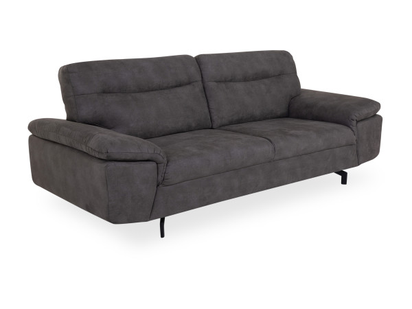 Sofa 3 Sitzer HARPER MEDFORD in 6051 grau aus Stoff