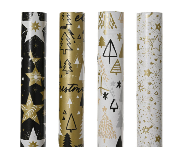Geschenkpapier Rolle in mehrfarbig aus Papier