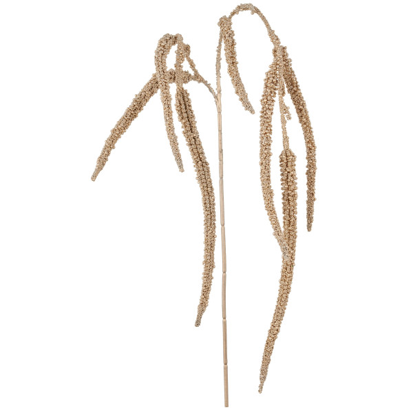 Kunstpflanze Amarathuszweig in champagner aus Kunststoff