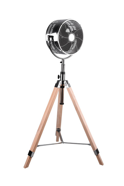 Ventilator TROMSÖ in chromfarben aus Metall