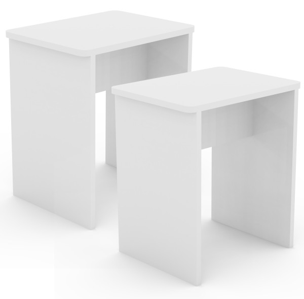 Hocker 2er Set ESAL aus Dekor