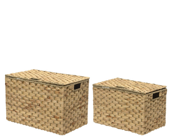 Truhe BERGEN klein in natur aus Wasserhyazinthe