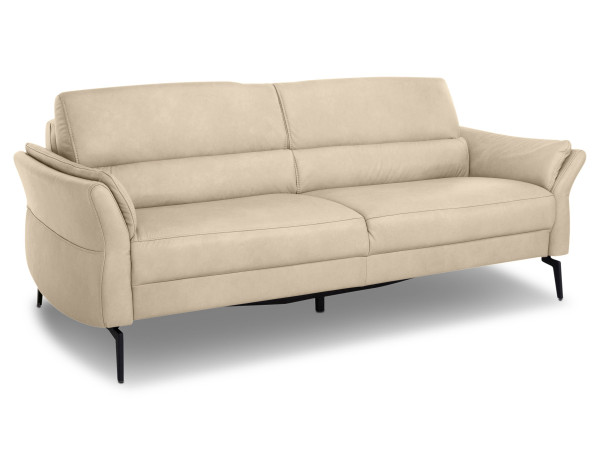 Sofa 3 Sitzer MONDO MAGUL in ecru aus Leder