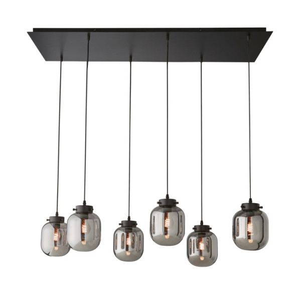 Pendelleuchte REGI in schwarz aus Metall