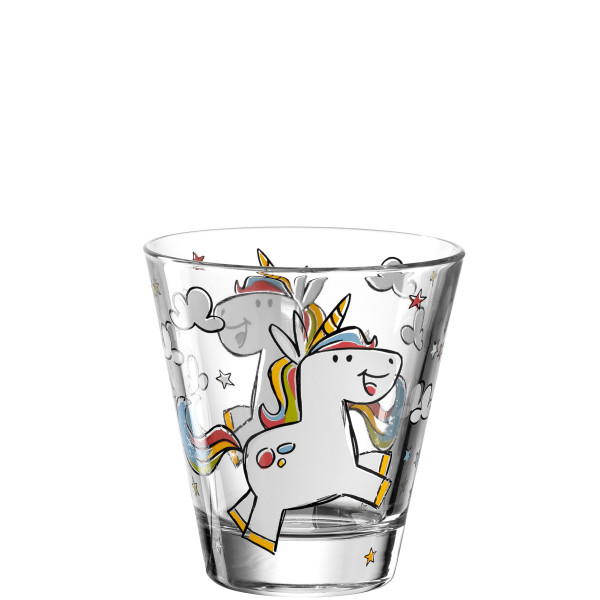 Becher LEONARDO Einhorn BAMBINI aus Glas