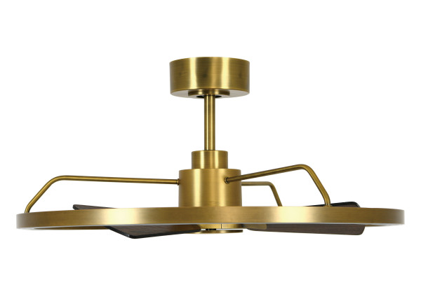Deckenventilator CESSNA in messingfarben aus Materialmix