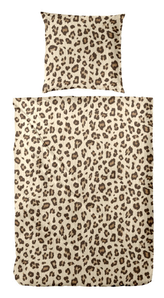 Bettwäsche LEO LOVE in mehrfarbig aus Baumwolle