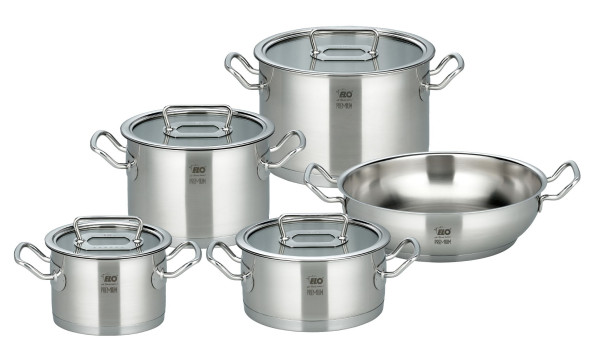 Topf-Set GOURMET PLUS in silber aus Edelstahl