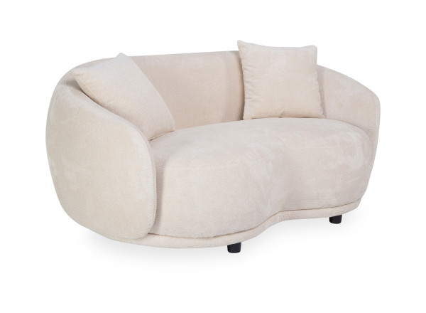 Sofa 2-Sitzer DROP MARLOT in beige aus Stoff