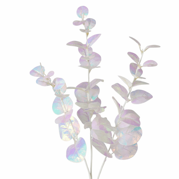 Zweig in weiß aus Materialmix